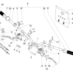 Maneta freno izquierda Vespa GTS